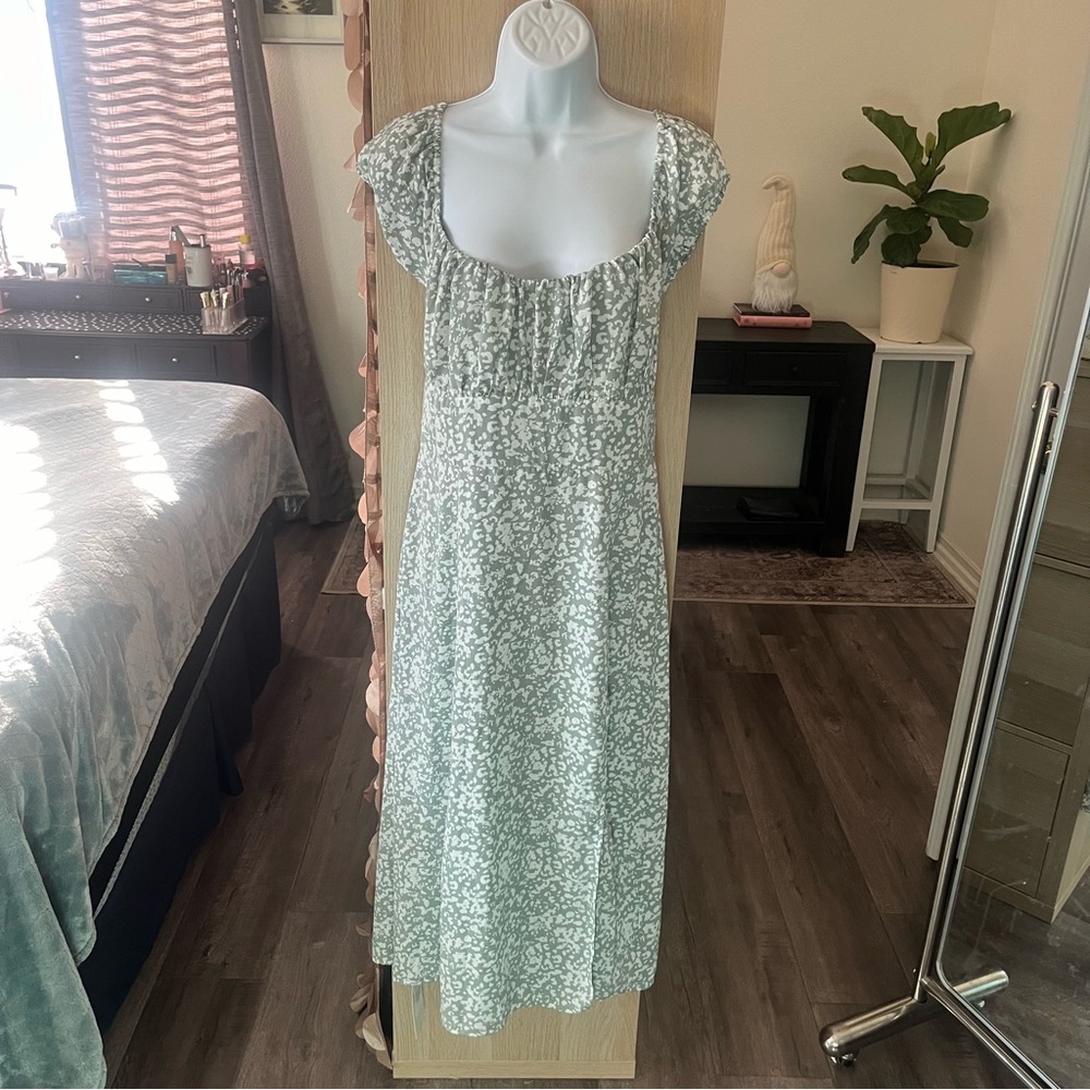 NWOT Abercrombie & Fitch Maxi Dress with Empire Waist cottage core milkmaid